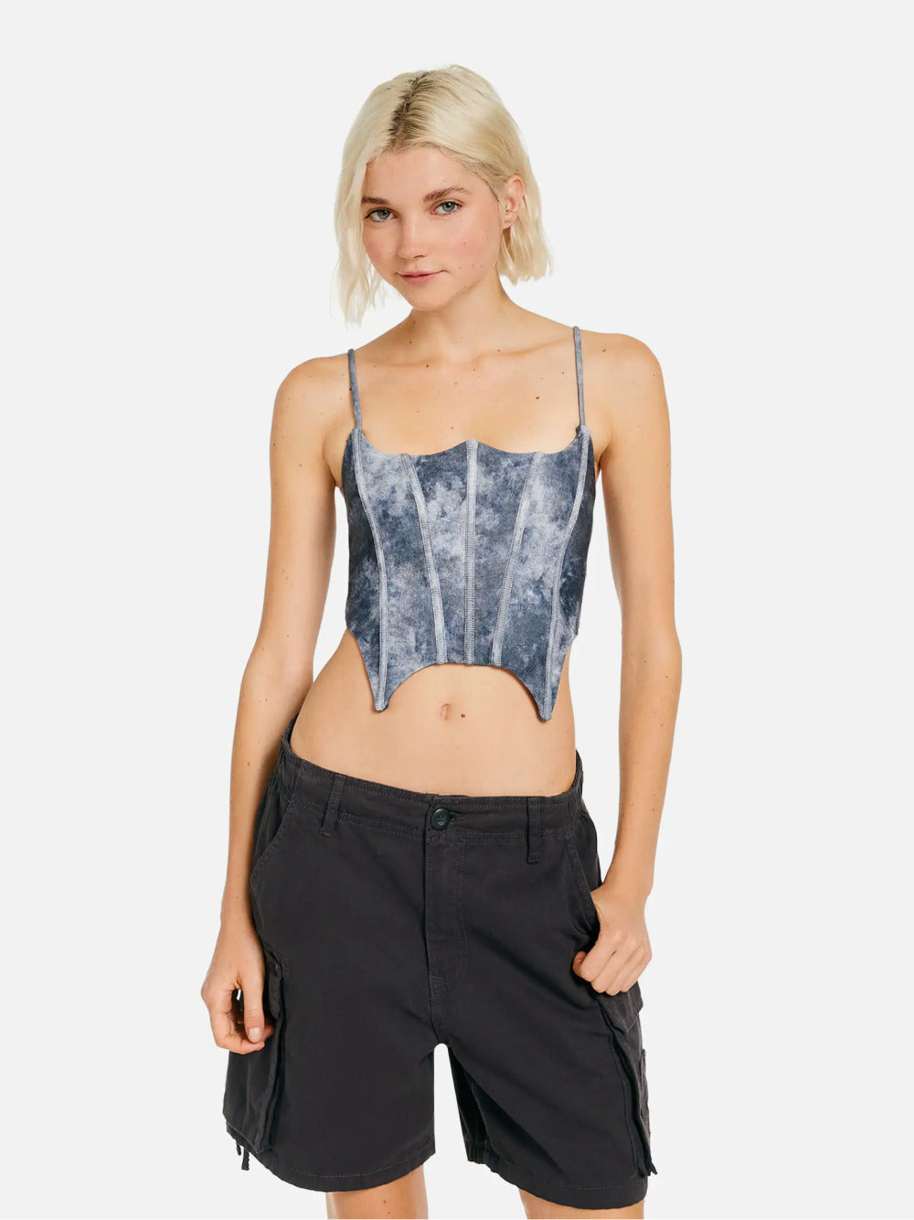 Bomullslast Bermuda Shorts