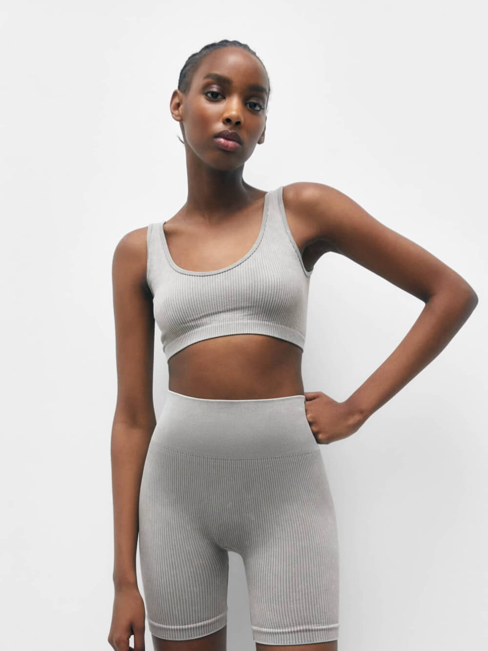 Naadloze fiets shorts