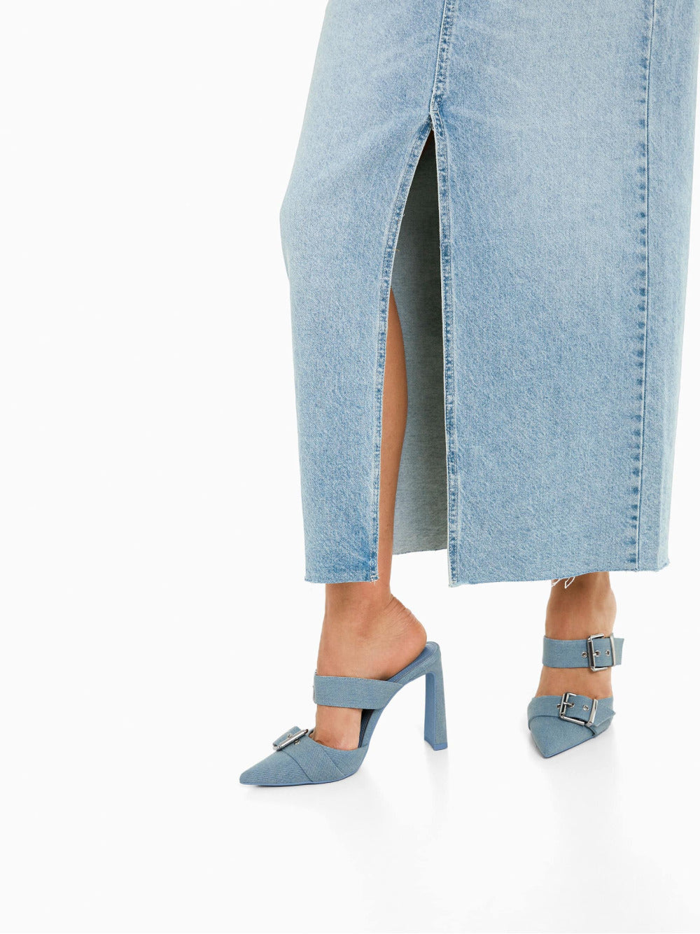 Langer Jeansrock