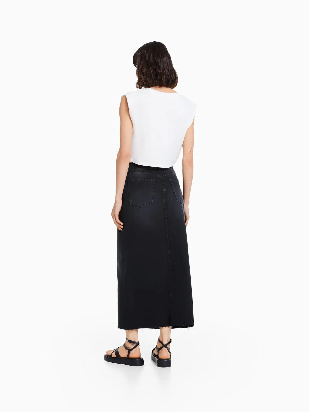 Langer Jeansrock