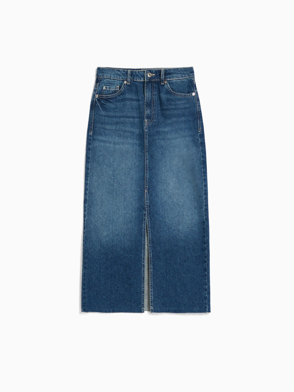 Langer Jeansrock