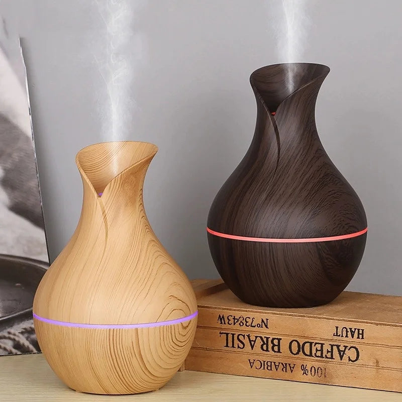 Bærbar luftfukter med 200 ml essensiell olje diffusor