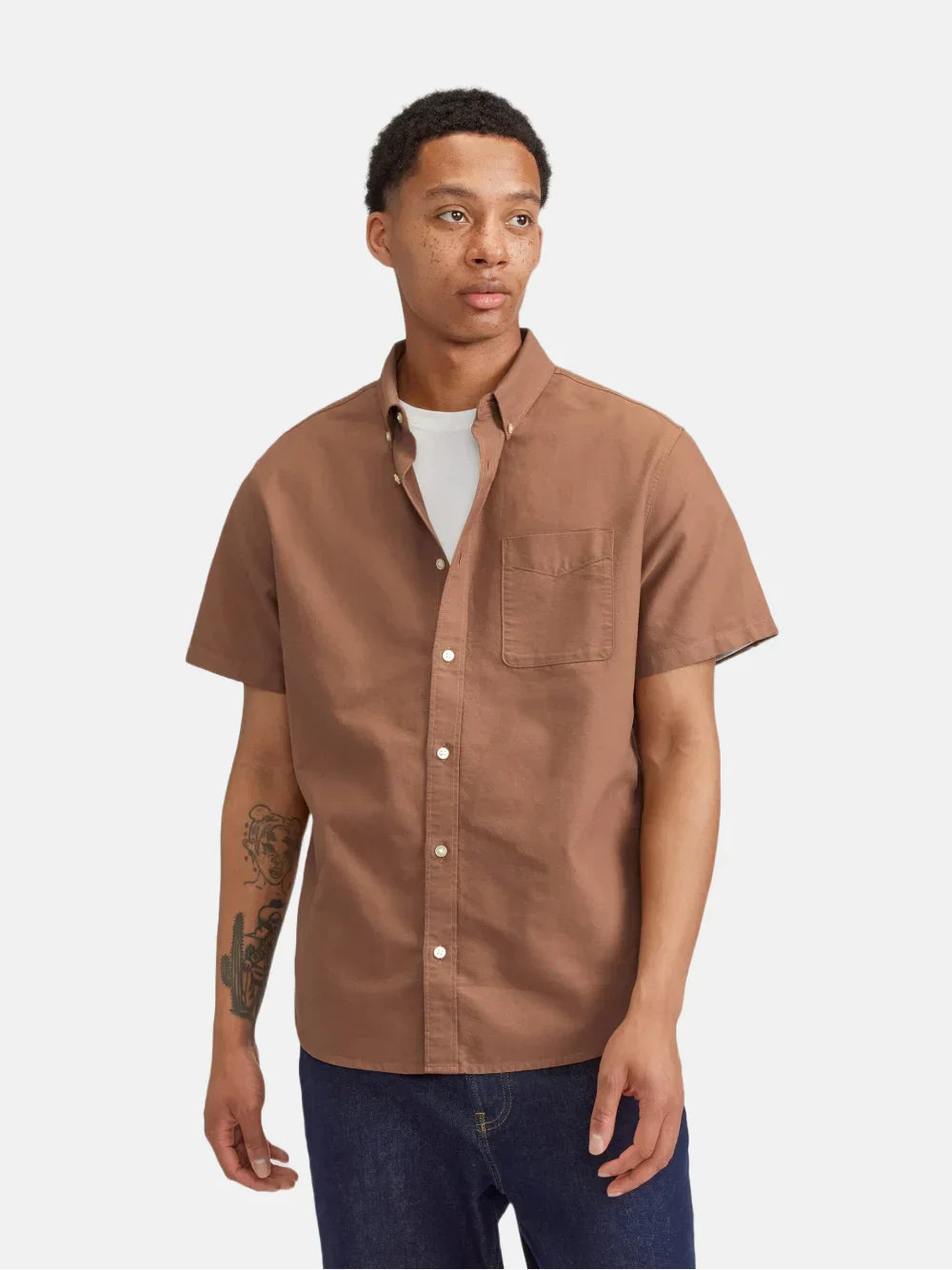 De Sleeve Cocoa Shirt