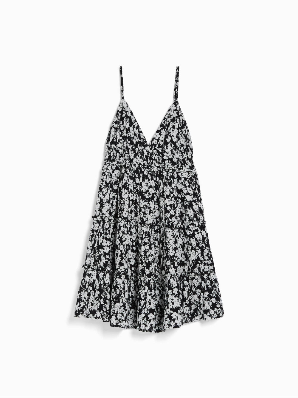 Minikjole med ruffled stropper