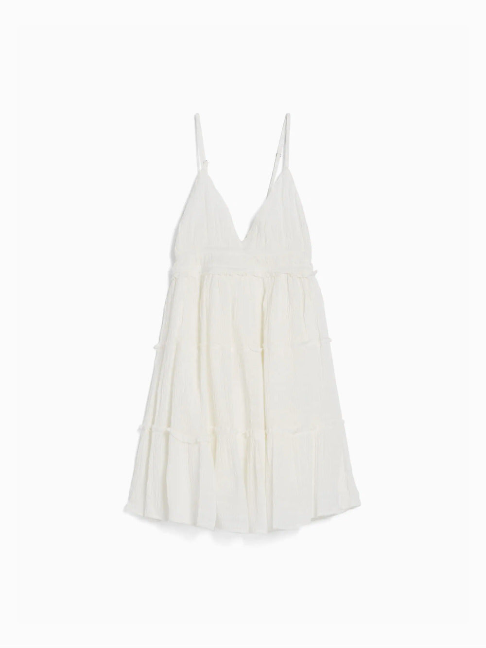 Minikjole med ruffled stropper