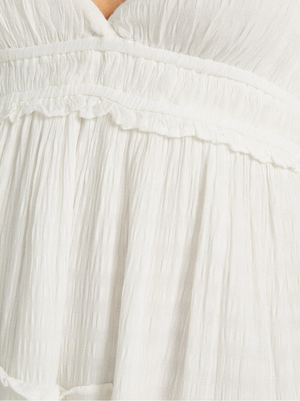 Minikjole med ruffled stropper