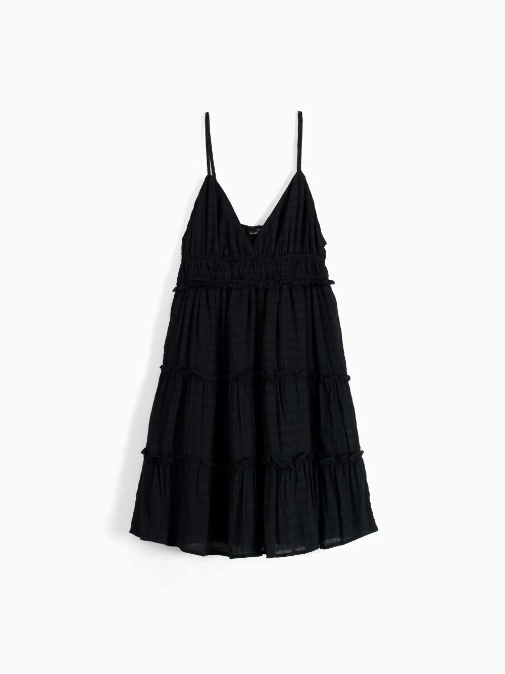 Minikjole med ruffled stropper