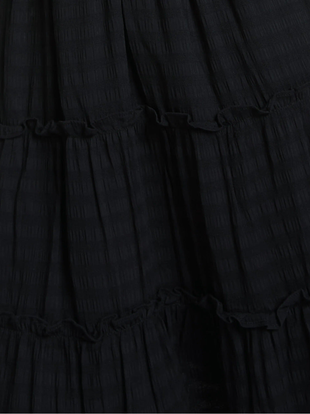 Minikjole med ruffled stropper